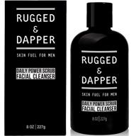 🧼 rugged & dapper daily power scrub - exfoliating face wash for men, organic & non-toxic skincare - 8 oz logo