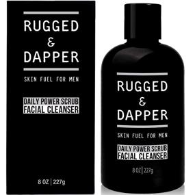 img 4 attached to 🧼 Rugged & Dapper Daily Power Scrub - Exfoliating Face Wash for Men, Organic & Non-Toxic Skincare - 8 Oz
