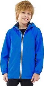 img 4 attached to PAMLULU Lightweight Waterproof Raincoats Windbreakers Boys' Clothing via Jackets & Coats