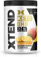🥭 xtend keto: the perfect keto & bcaa powder orange mango - sugar-free bhb exogenous ketones supplement with bhb salts & electrolytes - 7g bcaas for men & women - 20 servings logo
