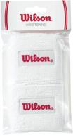 🏋️ wilson white wristbands: enhance your sporting performance with style logo