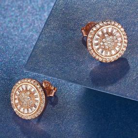 img 1 attached to 💎 Laraine Sterling Silver Cubic Zirconia Stud Earrings: Elegant & Stylish Small Earrings for Women and Girls