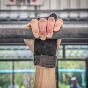 img 2 attached to WOD Nation Barbell Gymnastics Grips: Ultimate Training Solution for Pull-ups, Kettlebells, and Gymnastic Rings