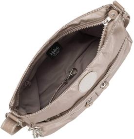 img 2 attached to 👜 Kipling Women's New Angie Handbag: Lightweight Crossbody Nylon Travel Bag in Metallic Glow - Perfect for Traveling