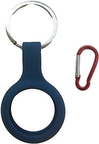 img 4 attached to Silicone Keychain AirTags Anti Scratch Lightweight GPS, Finders & Accessories