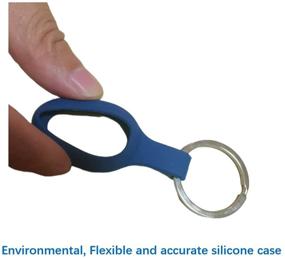 img 1 attached to Silicone Keychain AirTags Anti Scratch Lightweight GPS, Finders & Accessories