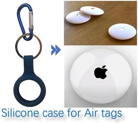 img 3 attached to Silicone Keychain AirTags Anti Scratch Lightweight GPS, Finders & Accessories