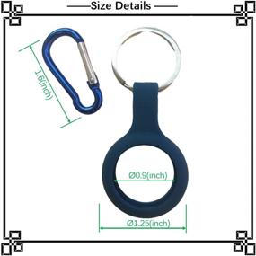 img 2 attached to Silicone Keychain AirTags Anti Scratch Lightweight GPS, Finders & Accessories