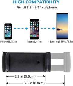 img 3 attached to Kolasels Phone Vent Holder: Universal Car Air Vent Mount for iPhone, Samsung, Huawei, Sony, and More 6.5 inch Smartphones