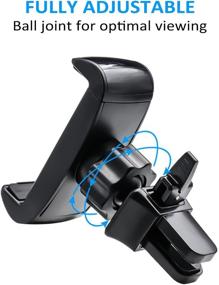 img 1 attached to Kolasels Phone Vent Holder: Universal Car Air Vent Mount for iPhone, Samsung, Huawei, Sony, and More 6.5 inch Smartphones