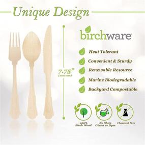 img 2 attached to Birchware WDC 200 Elegant Compostable Utensils Count