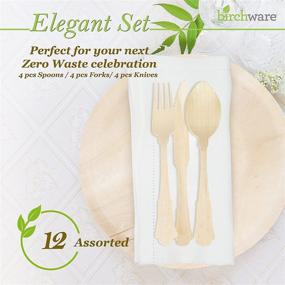 img 3 attached to Birchware WDC 200 Elegant Compostable Utensils Count