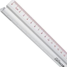 img 2 attached to Enhanced Precision with Westcott Raised Aluminium Metric Imperial Ruler