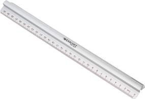 img 4 attached to Enhanced Precision with Westcott Raised Aluminium Metric Imperial Ruler