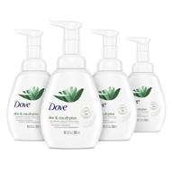 🧼 dove foaming hand wash - nourishing aloe & eucalyptus cleanser, 10.1 oz, 4 pack - cleanses, softens hands, removes dirt & germs logo