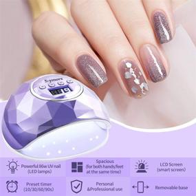 img 3 attached to Skymore 86W LED Nail Lamp: Professional Gel Polish Dryer with Timer, LCD Display & Automatic Sensor for Home Salon