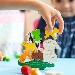 img 1 attached to 🦒 HABA Animal Upon Classic Stacking: A Whimsical and Educational Toy!