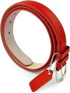 👗 polished leather women's dress belt - essential women's accessory logo