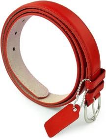 img 3 attached to 👗 Polished Leather Women's Dress Belt - Essential Women's Accessory