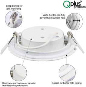 img 2 attached to 💡 QPLUS 4-Inch LED Pot Lights with Gimbal Recessed Design