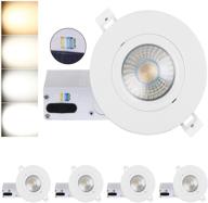 💡 qplus 4-inch led pot lights with gimbal recessed design логотип