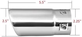 img 3 attached to Exhaust Tip Diameter Stainless Muffler Replacement Parts in Exhaust & Emissions