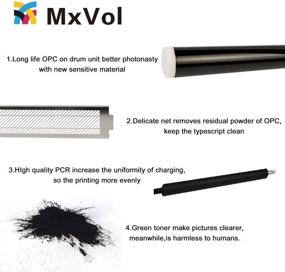 img 1 attached to 🖨️ MxVol Compatible Toner and Drum Cartridge Set for HP 30X CF230X 30A Toner 2-Pack &amp; 32A CF232A Drum 1-Pack - Compatible with Laserjet Pro M203dw M203dn MFP M227fdw M227fdn Printer (3-Pack)