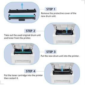 img 2 attached to 🖨️ MxVol Compatible Toner and Drum Cartridge Set for HP 30X CF230X 30A Toner 2-Pack &amp; 32A CF232A Drum 1-Pack - Compatible with Laserjet Pro M203dw M203dn MFP M227fdw M227fdn Printer (3-Pack)