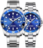 🕒 classic stainless waterproof women's watches for couples: the perfect timekeeping pair logo