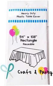 img 2 attached to 🍽️ Evershine 12 Pack Reusable Rectangle Tablecloth for Food Service Equipment & Supplies