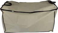 🛌 neusu beige extra large comforter storage bag with strong handles - 200 liter xl, 35.8"x18.5"x18.5 логотип