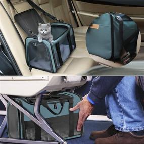 img 1 attached to 🐾 Akinerri Airline Approved Soft-Sided Pet Carriers for Medium-size Dogs and Cats: Collapsible & Travel-Friendly Pet Carriers