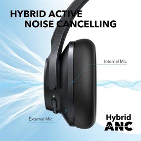 img 2 attached to 🎧 Anker Soundcore Life Q20+ Active Noise Cancelling Headphones, 40-Hour Playtime, Hi-Res Audio, Soundcore App, Dual Device Connectivity, Memory Foam Ear Cups, Bluetooth Headphones for Travel, Home Office