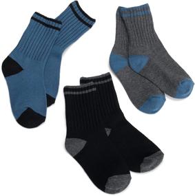 img 1 attached to Jefferies Socks Boys Charcoal Black