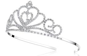 img 2 attached to Pure Elegance: Lovelyshop Rhinestone Crystal Tiara for Weddings, Proms, Birthdays and Pageants (Heart Design)