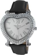 💎 sparkling elegance: peugeot women's heart shaped crystal women's watches logo