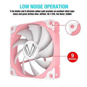 img 2 attached to 🌀 Vetroo 3 Pack 120mm ARGB & PWM Case Fans: High Airflow Addressable RGB Motherboard Sync for Effective PC Cooling