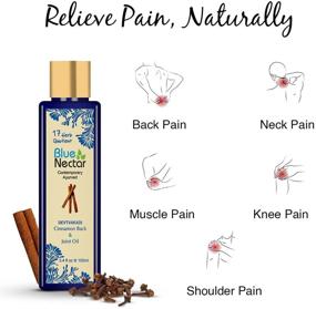 img 2 attached to 🌿 Blue Nectar Ayurvedic Back, Joint and Shoulder Pain Oil - Cinnamon and Clove Essential Oil Blend (3.4 fl oz, 17 Herbs)