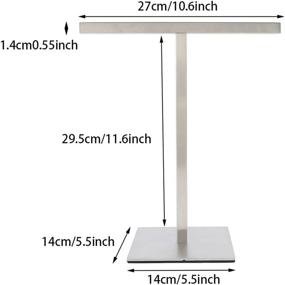 img 2 attached to 🔧 Sleek Stainless Steel Hand Towel Holder Stand for Bathroom or Kitchen Countertop