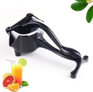 premium stainless steel lemon squeezer juicer - high quality citrus lime hand juicer (grey) logo