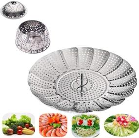 img 2 attached to Steamer Kmeivol Vegetable Stainless Expandable