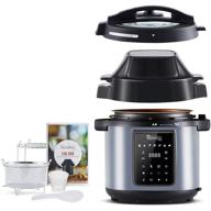 🍳 michelangelo pressure cooker air fryer combo 6 quart: a versatile all-in-one kitchen appliance with detachable lids for pressure cooking, frying, sauteing: 6 qt capacity логотип