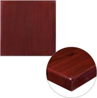 двусторонний ламинат flash furniture из красного дерева логотип