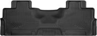 🚙 husky liners weatherbeater 2nd seat floor mat, black - fits 2007-2017 ford expedition el, lincoln navigator l logo