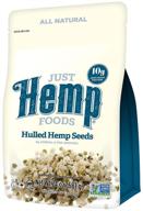 семена конопли hemp hearts, очищенные, сырые от just hemp foods - 24 унции; богат белком (10 г) и омега-жирными кислотами (12 г) на порцию, идеально подходит для кето, без глютена, для веганов, whole 30, палео-диеты; не содержит гмо логотип