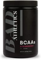 bad athletics strawberry bcaas for women - muscle repair and maintenance formula, stimulant-free, hydration blend, scientifically proven 2:1:1 bcaa ratio - 30 servings logo