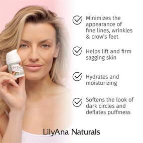 img 1 attached to Крем для глаз LilyAna Naturals - Средство против темных кругов и отеков, лучшее средство против старения, произведенное в США - на 2 месяца, 1,7 унции (1 упаковка)