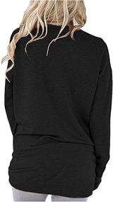 img 3 attached to 👚 ZILIN Women's Casual Letter Print Long Sleeve Tunic Tops Sweatshirt with Pockets - A Stylish Crewneck T-Shirt