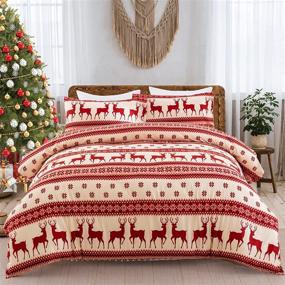 img 4 attached to Christmas Reversible Comforter Lightweight Microfiber Kids' Home Store