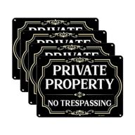 large no trespassing signs private property metal 10x14 inch rust free aluminum logo